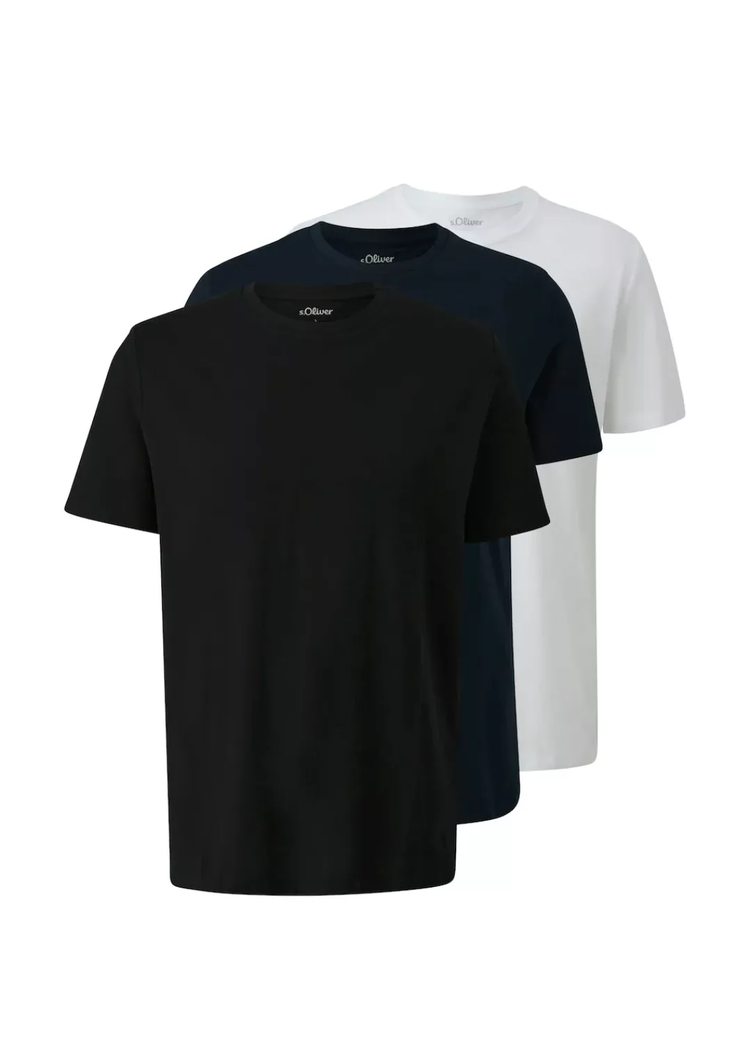 s.Oliver T-Shirt, (3 tlg.) günstig online kaufen