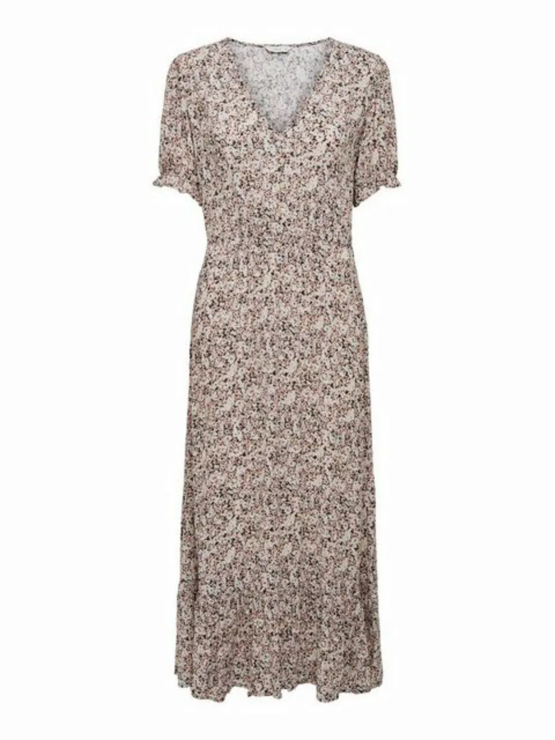 ONLY Shirtkleid Langes Kleid mit Puffärmel ONLCHIANTI (lang) 4941 in Braun günstig online kaufen