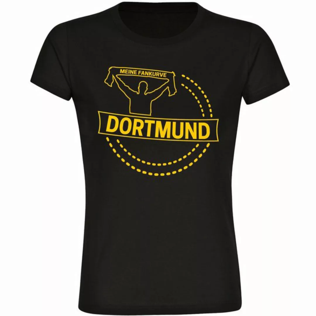 multifanshop T-Shirt Damen Dortmund - Meine Fankurve - Frauen günstig online kaufen