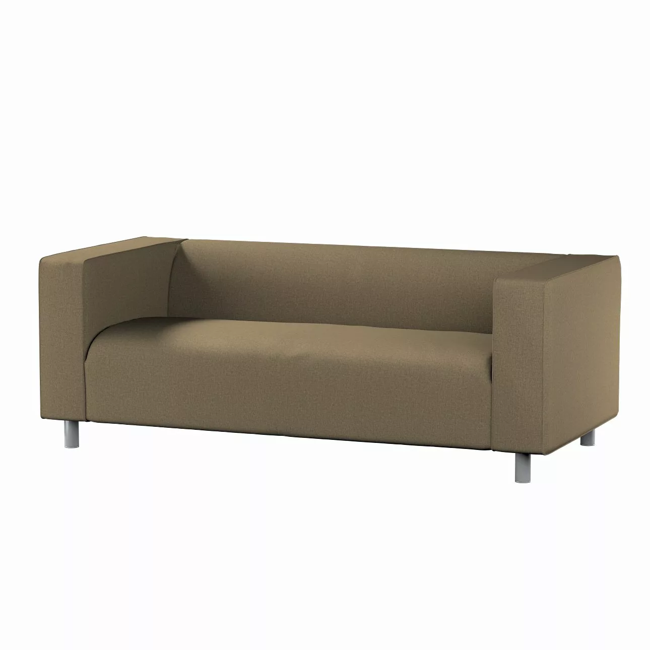 Bezug für Klippan 2-Sitzer Sofa, grau-braun, Sofahusse, Klippan 2-Sitzer, L günstig online kaufen