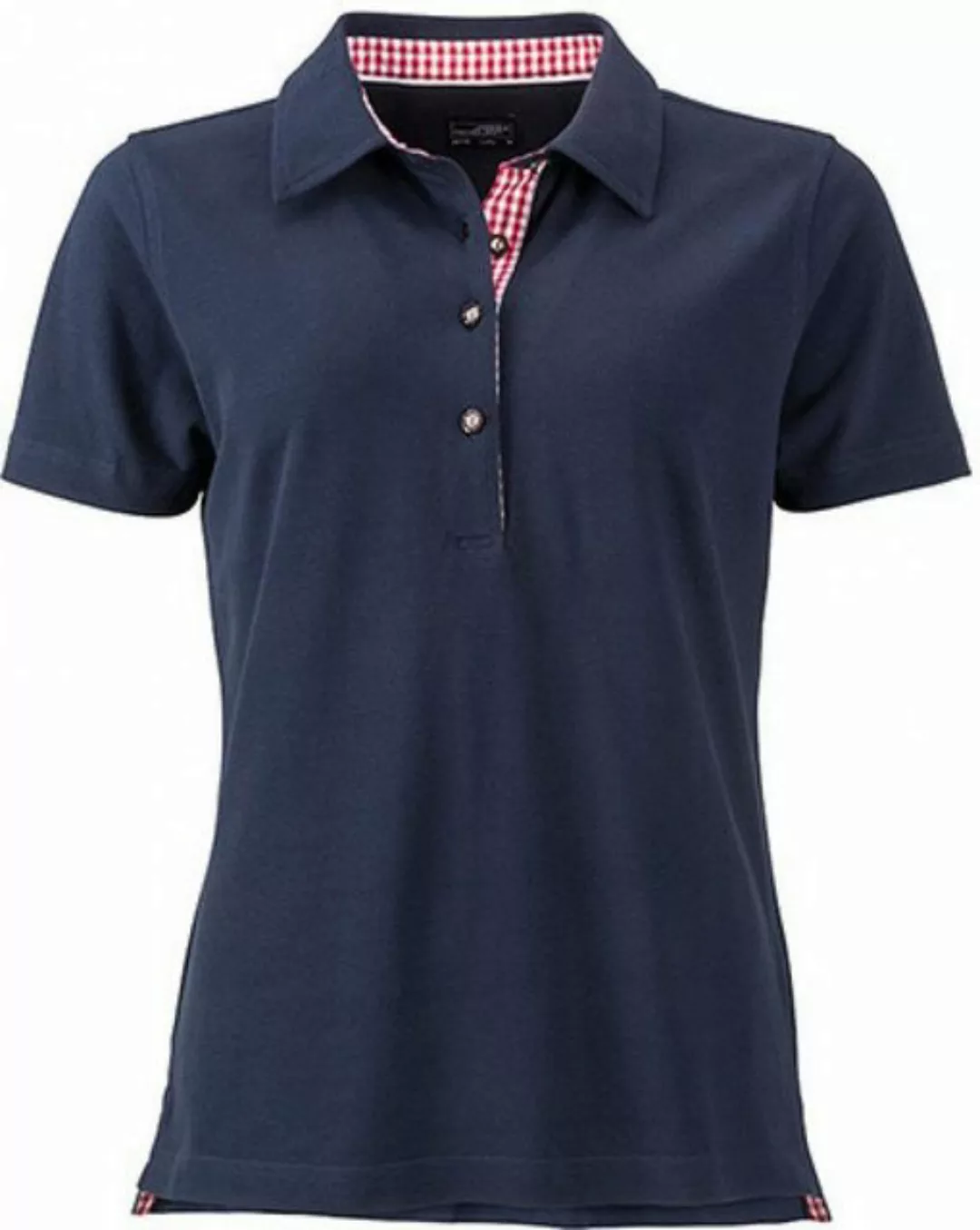 James & Nicholson Poloshirt Damen Traditional Polo / Trachtenknöpfe aus Hor günstig online kaufen