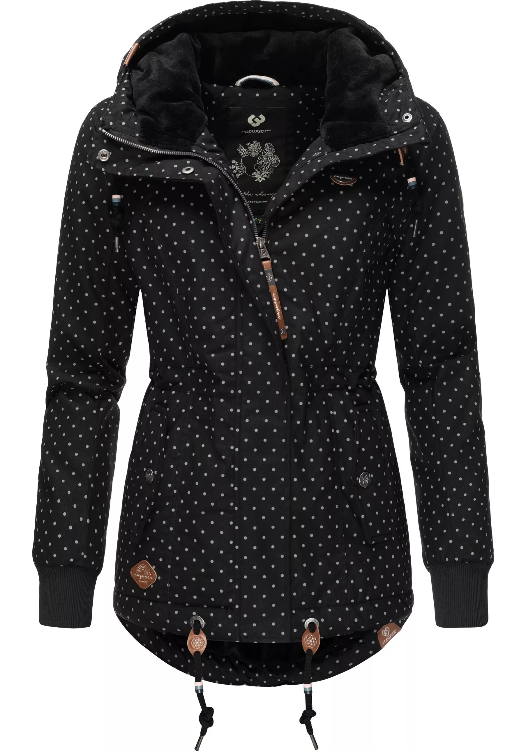 Ragwear Winterjacke "Danka Dots Intl.", mit Kapuze, stylische Winter Outdoo günstig online kaufen