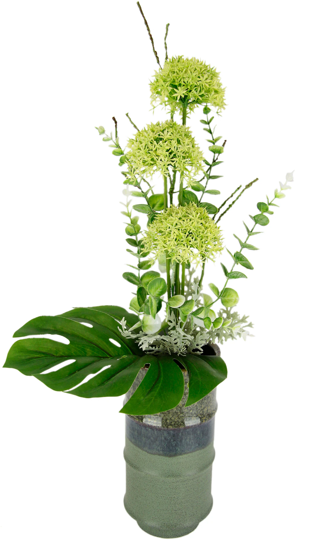 I.GE.A. Kunstblume "Allium", In Vase aus Keramik exotisches Kunstblumenarra günstig online kaufen