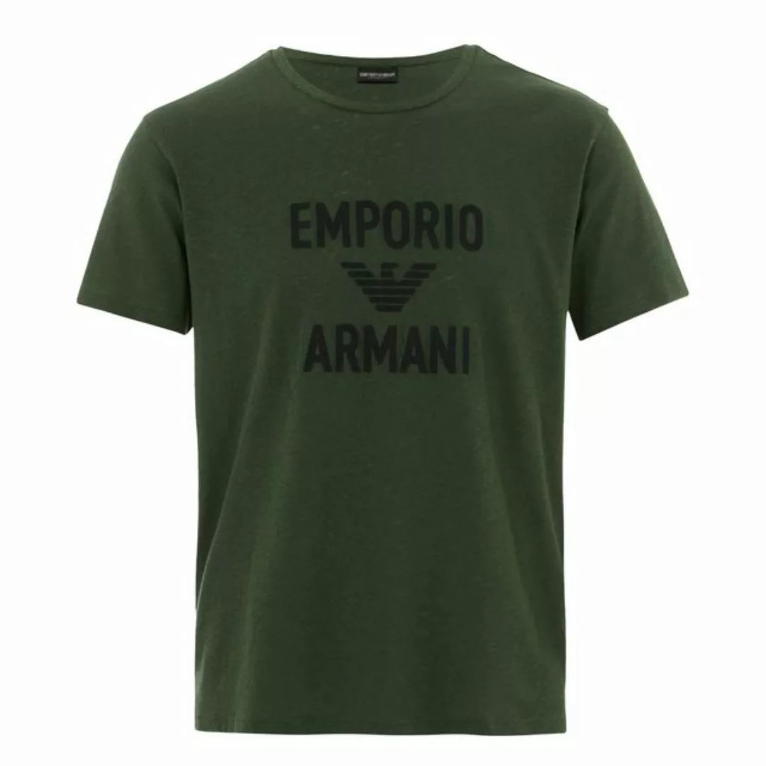 Emporio Armani T-Shirt Crew Neck T-Shirt mit großem Markenschriftzug günstig online kaufen