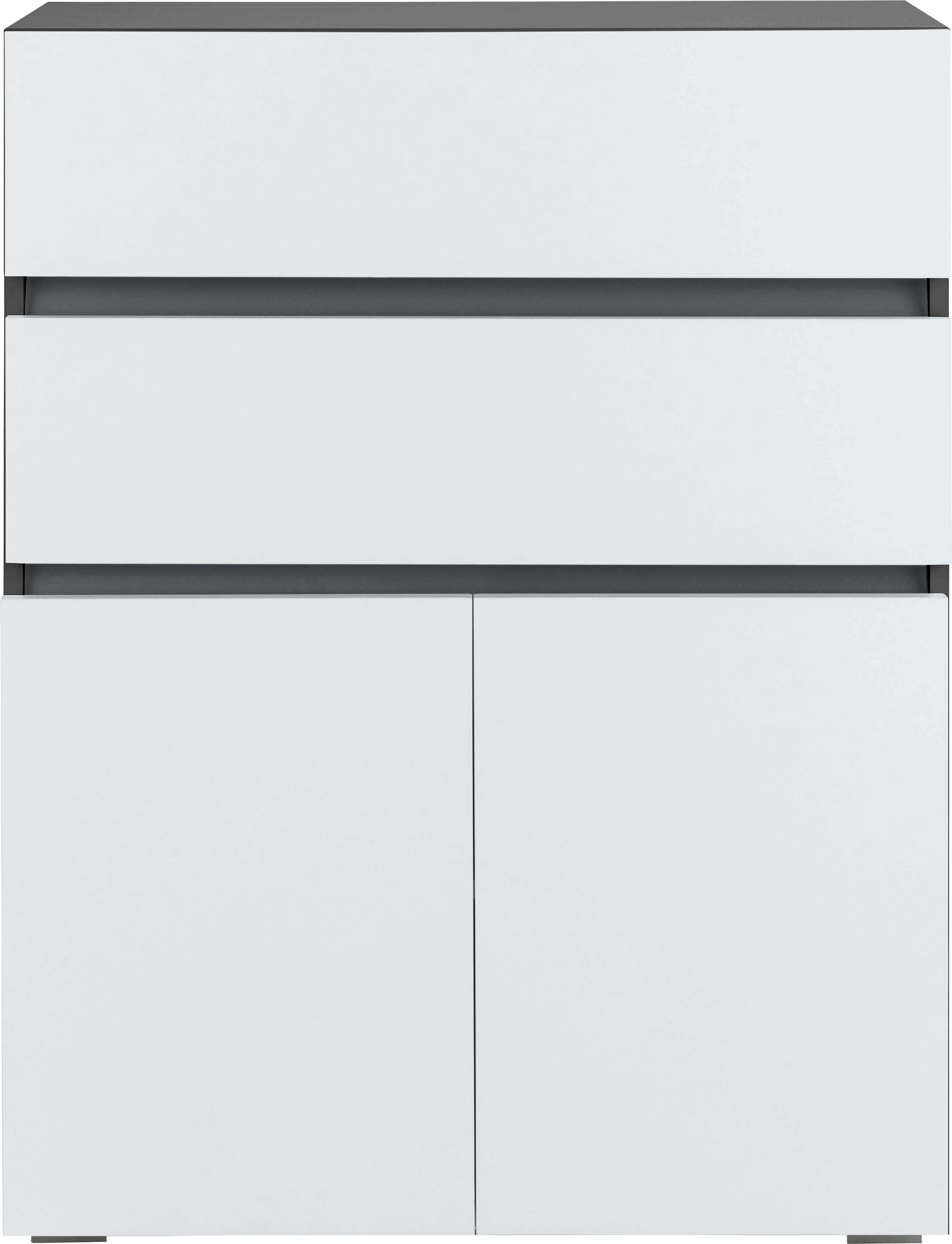 Home affaire Midischrank "Wisla", Höhe 98 cm, mit Türen & Schubkasten günstig online kaufen