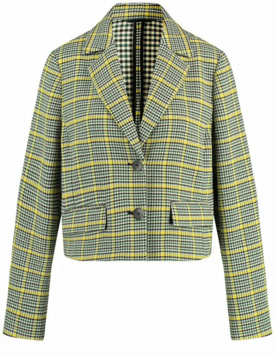 GERRY WEBER Jackenblazer Kurzer Blazer mit Karomuster günstig online kaufen