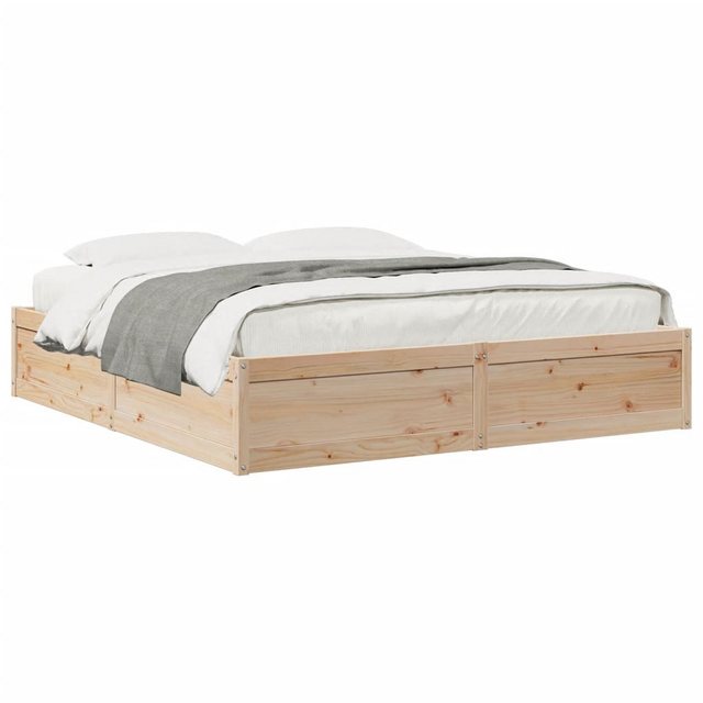 vidaXL Bett, Massivholzbett ohne Matratze 180x200 Kiefernholz günstig online kaufen