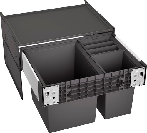 Blanco Mülltrennsystem »Select II XL 60/3«, 3 Behälter, Kunststoff, Stahlbl günstig online kaufen