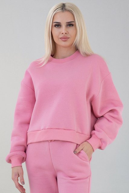 fashionshowcase Sweatshirt Kuscheliger Oversize Damen Pullover Weich Gefütt günstig online kaufen