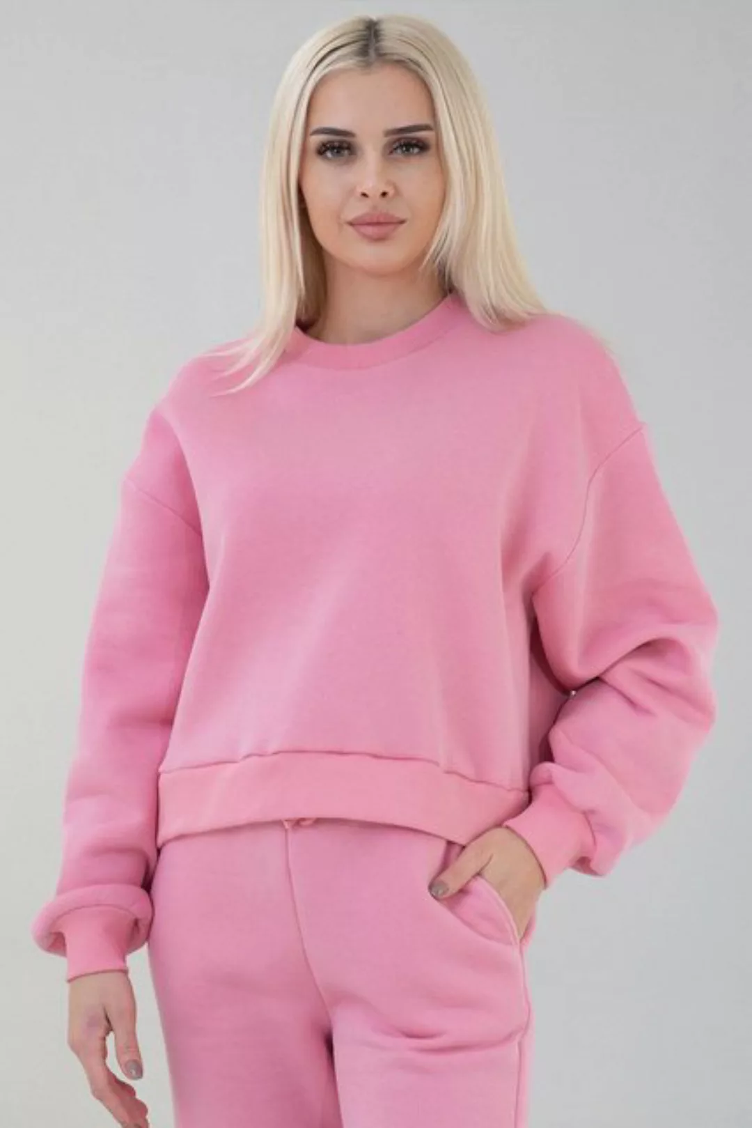 fashionshowcase Sweatshirt Kuscheliger Oversize Damen Pullover Weich Gefütt günstig online kaufen