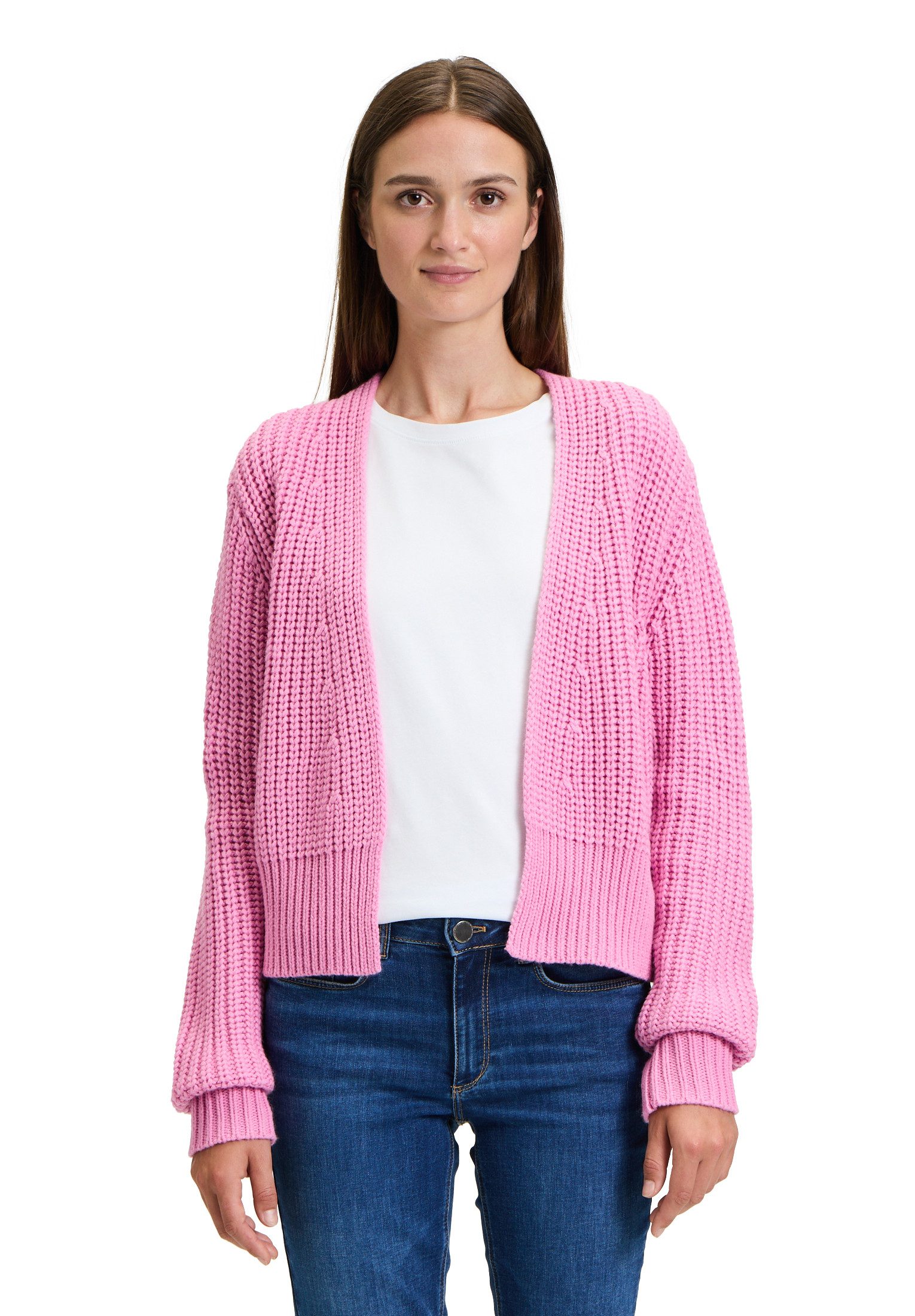 Betty&Co Strickjacke "Betty & Co Damen Grobstrickjacke ohne Verschluss", Ri günstig online kaufen