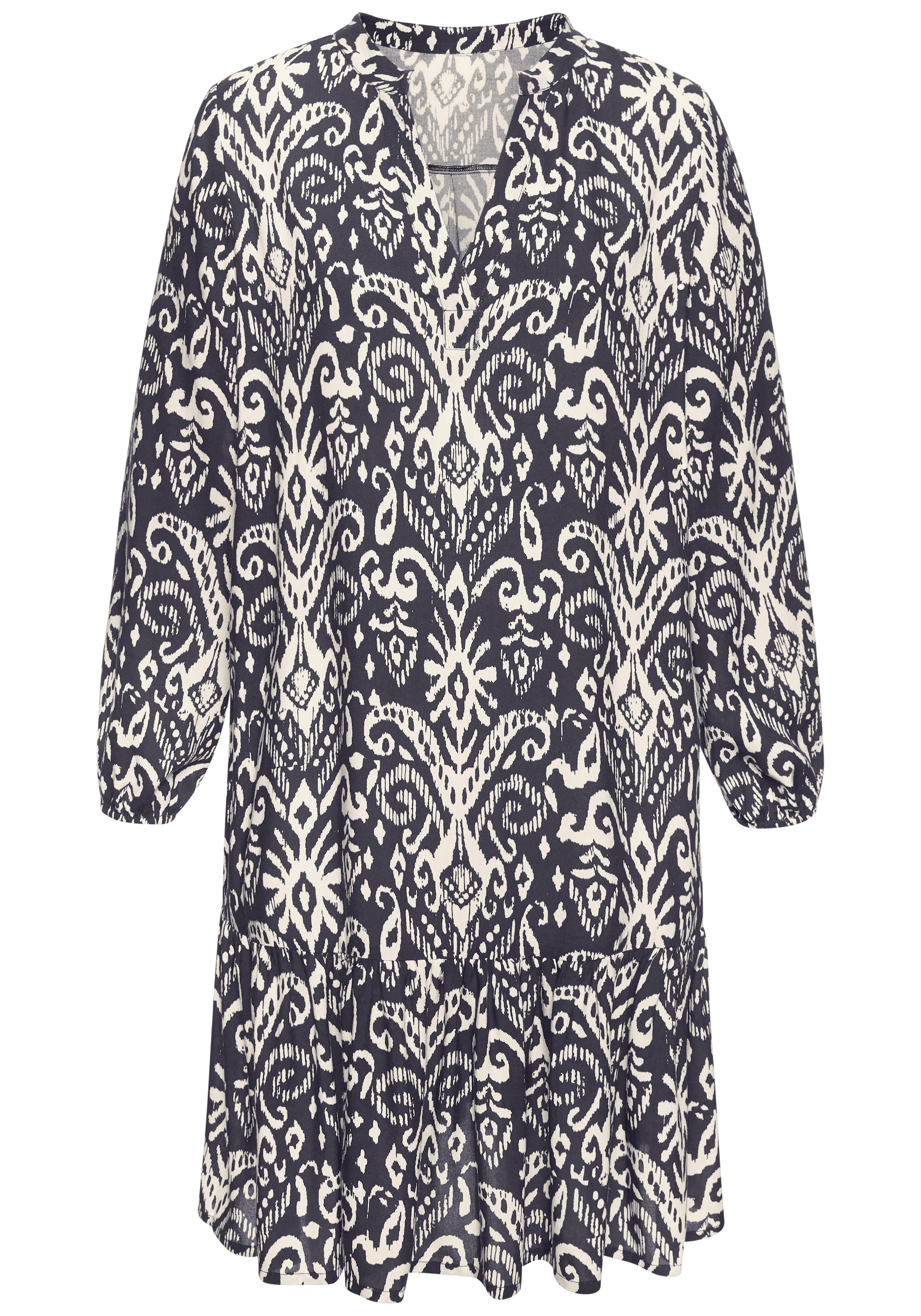 Vivance Longtunika, mit Volant am Saum, lockeres Blusenkleid im Boho-Style, günstig online kaufen