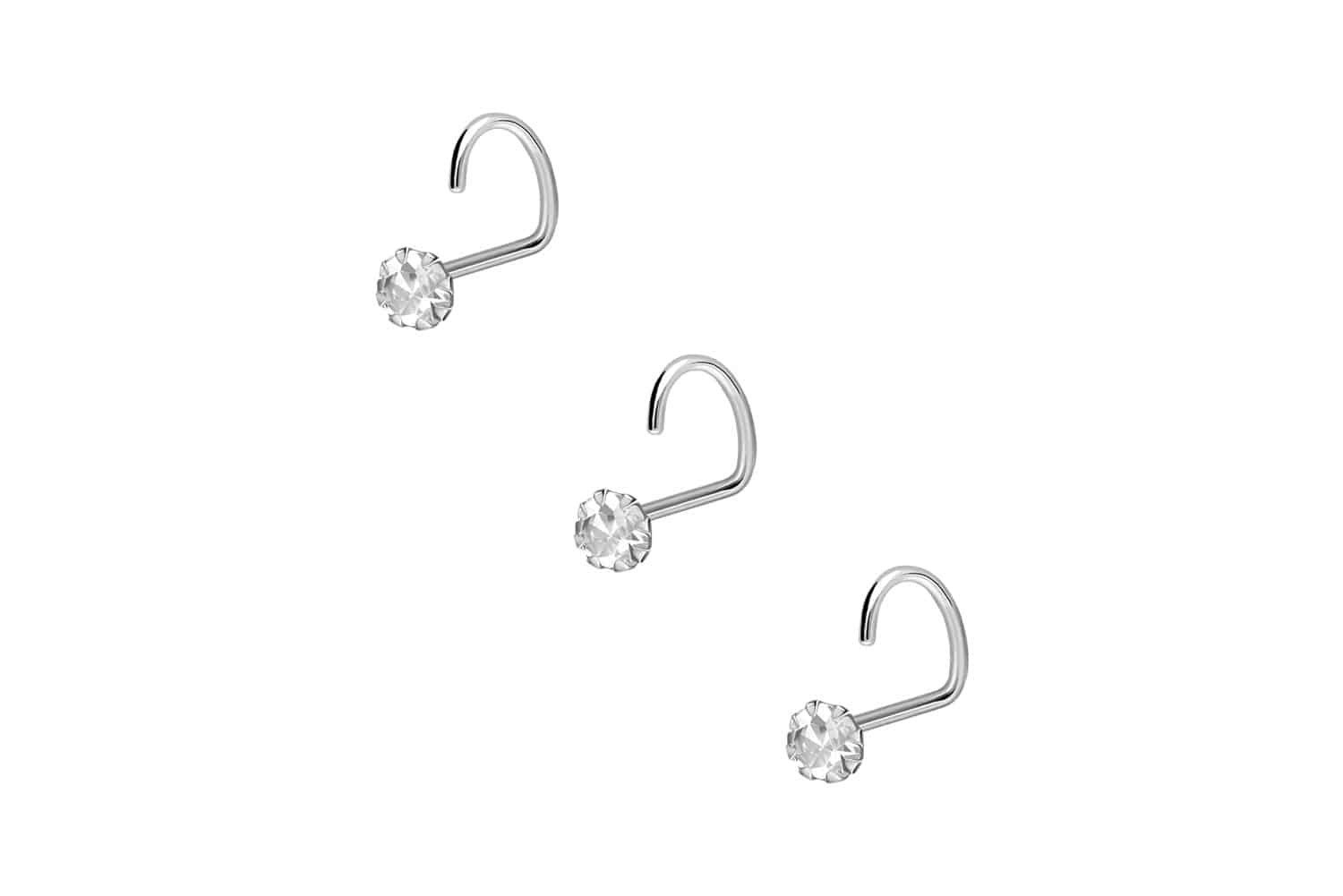 PIERCINGLINE Nasenpiercing SET 925er Silber Nasenstecker günstig online kaufen