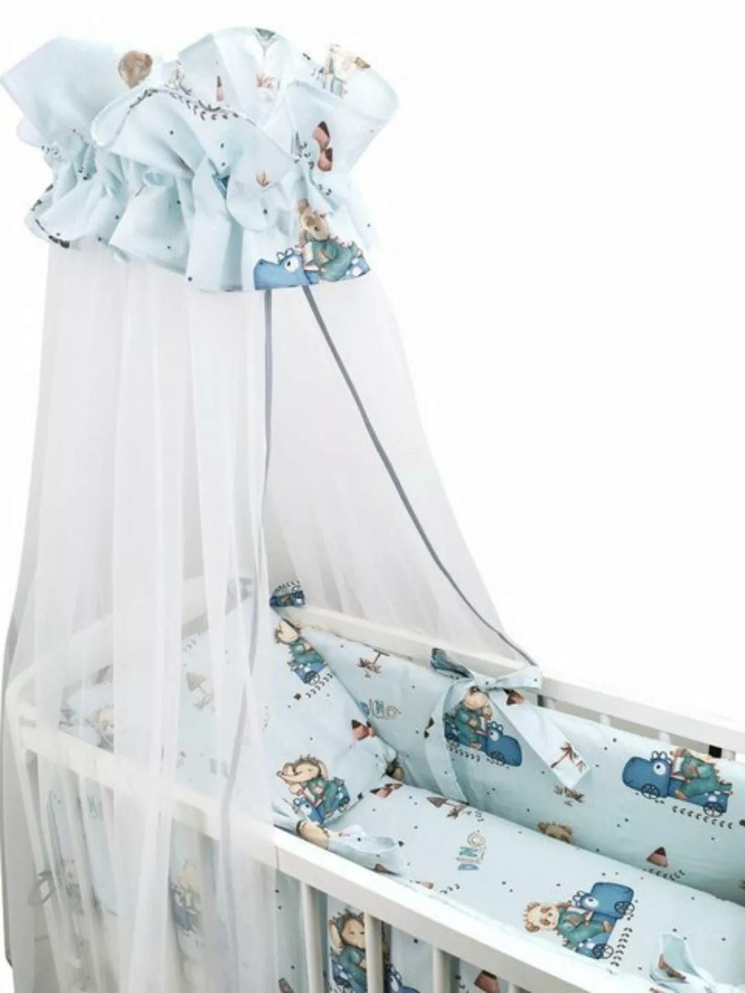 Babyhafen Beistellbett 3in1 Baby Babybett Vollausstattung Dino Komplett Stu günstig online kaufen