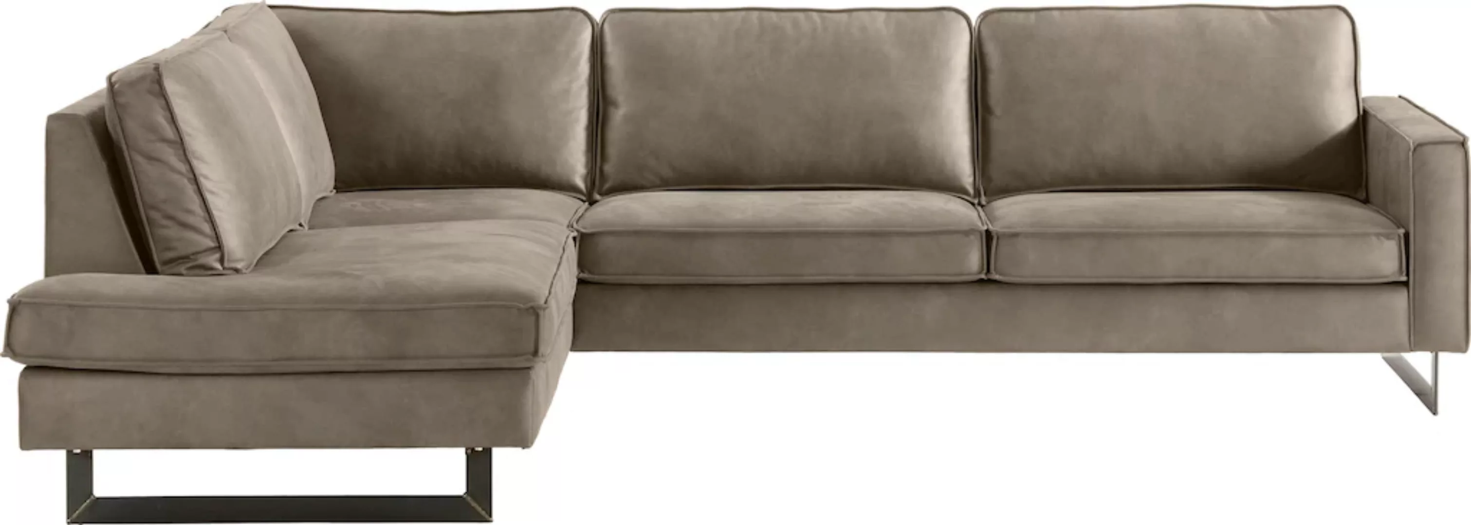 Places of Style Ecksofa Pinto, 290 cm, Ottomane links / rechts, Cord, Feinc günstig online kaufen