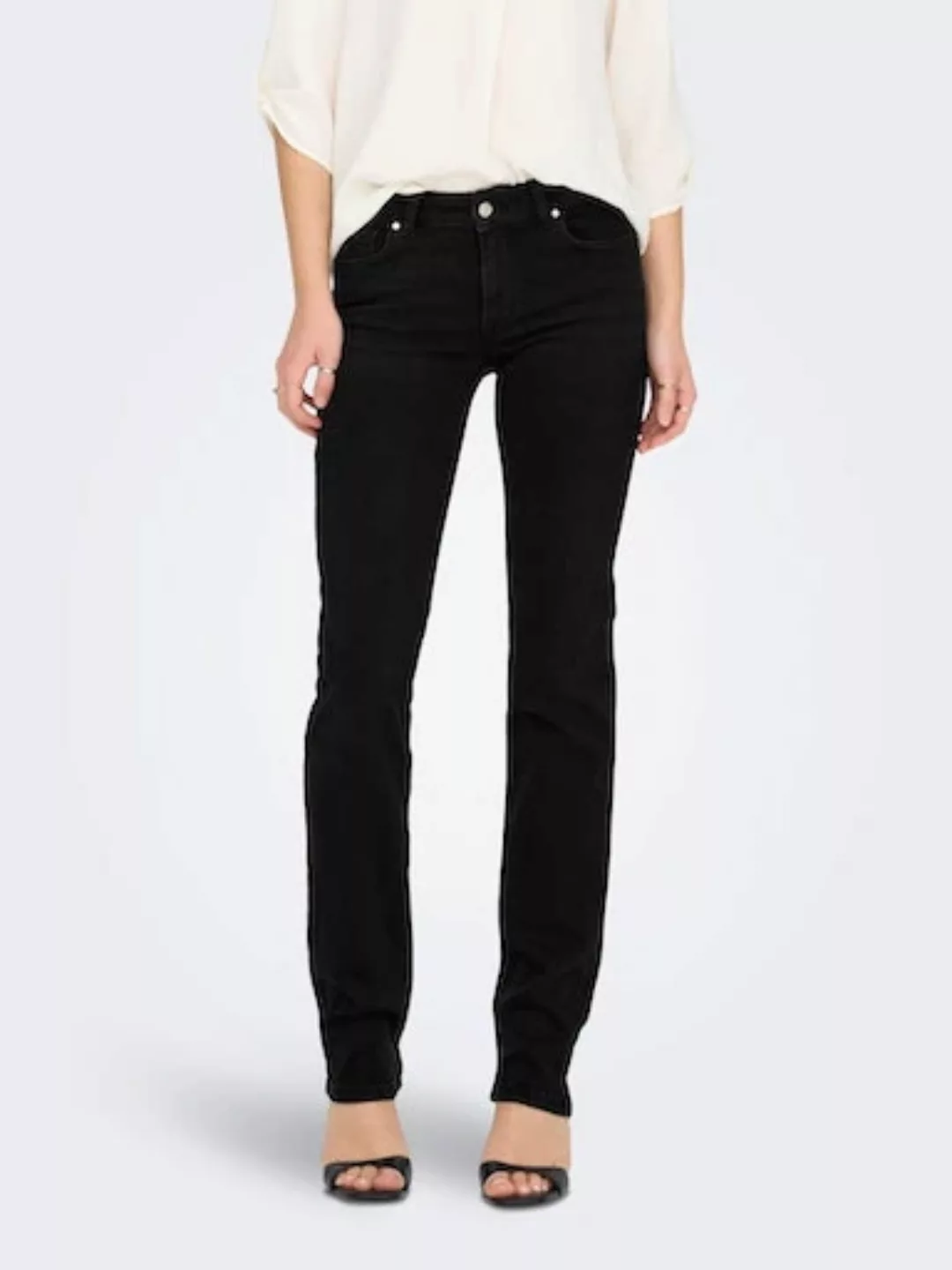 ONLY Regular-fit-Jeans "ONLALICIA REG STRT DNM DOT297 NOOS" günstig online kaufen