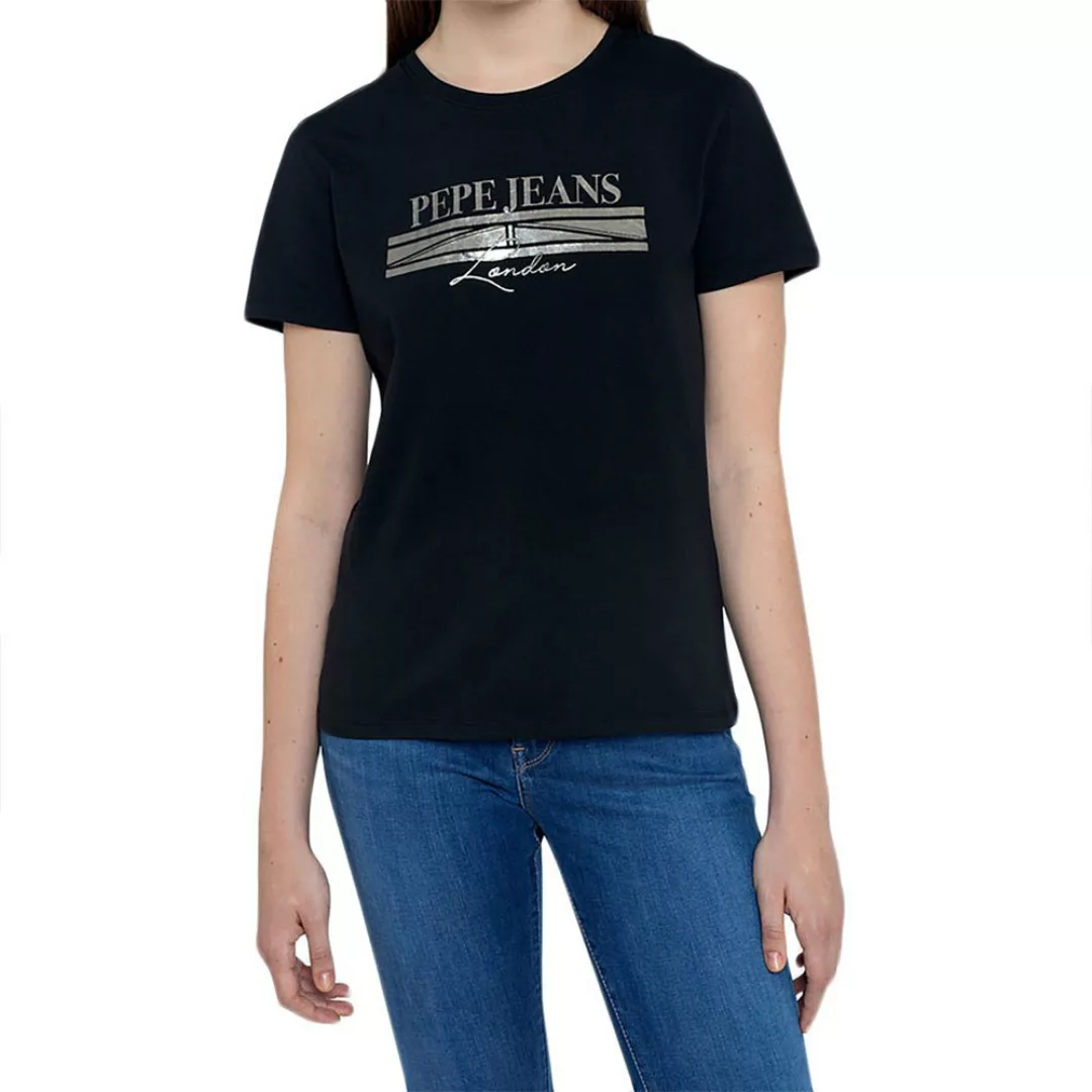Pepe Jeans Emilia Kurzärmeliges T-shirt XS Black günstig online kaufen