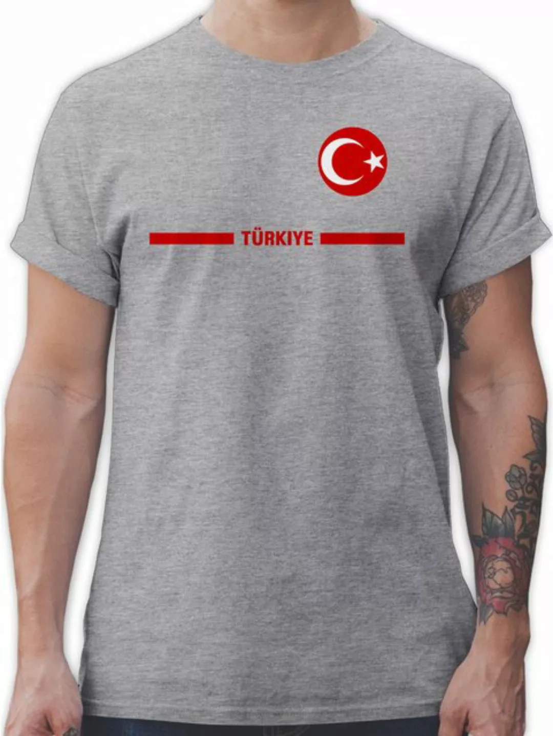 Shirtracer T-Shirt Türkei Trikot Wappen, Türkiye mit Stolz, Türkisches Fan- günstig online kaufen