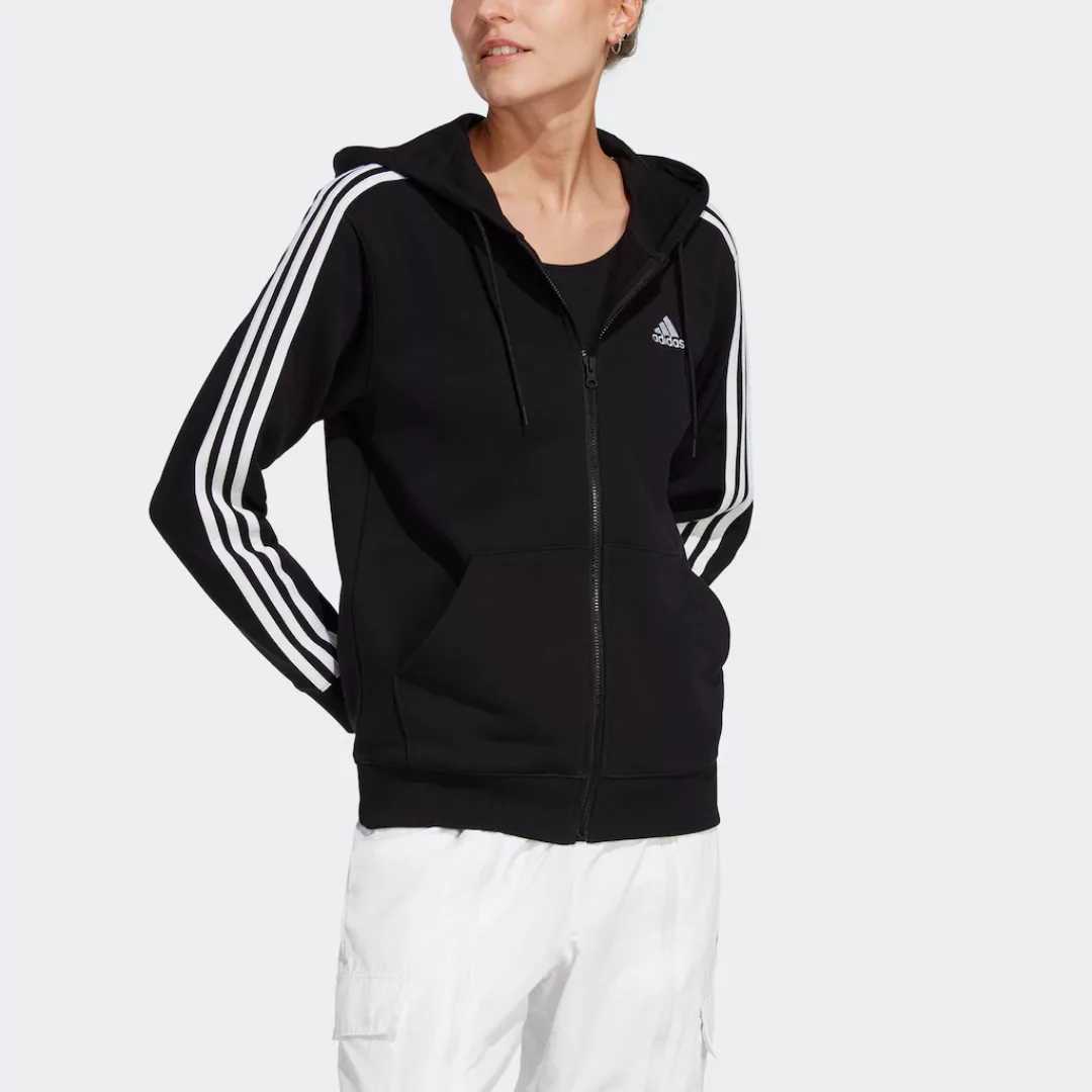 adidas Sportswear Kapuzensweatjacke "ESSENTIALS 3STREIFEN FRENCH TERRY REGU günstig online kaufen