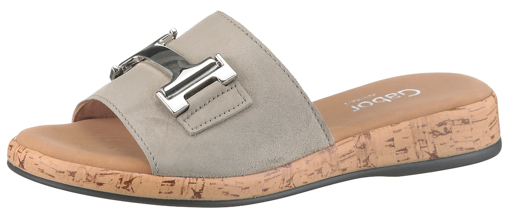 Gabor Pantolette "RHODOS", Sommerschuh, Schlupfschuh Komfortschuh in Weite günstig online kaufen