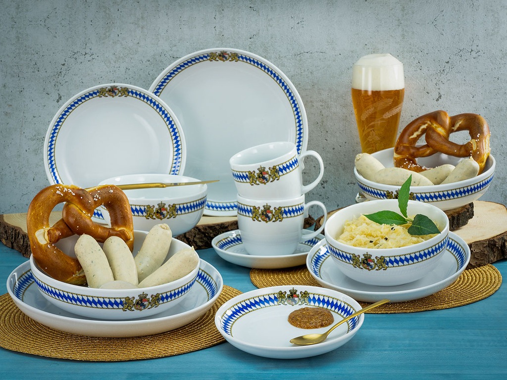 CreaTable Kombiservice Allround - LOVE BAVARIA weiß Porzellan 10 tlg. günstig online kaufen