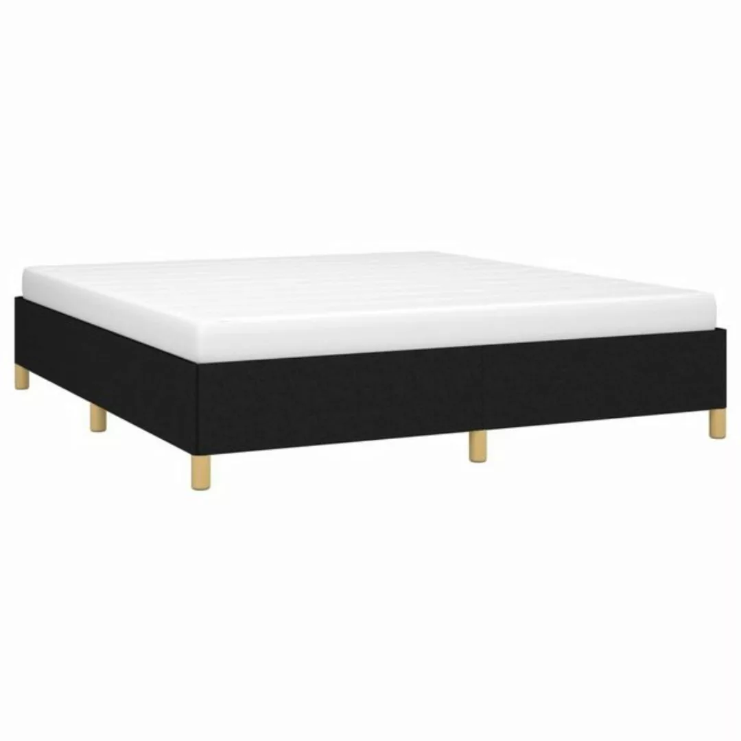 furnicato Bett Bettgestell ohne Matratze Schwarz 160x200 cm Stoff (1-tlg) günstig online kaufen