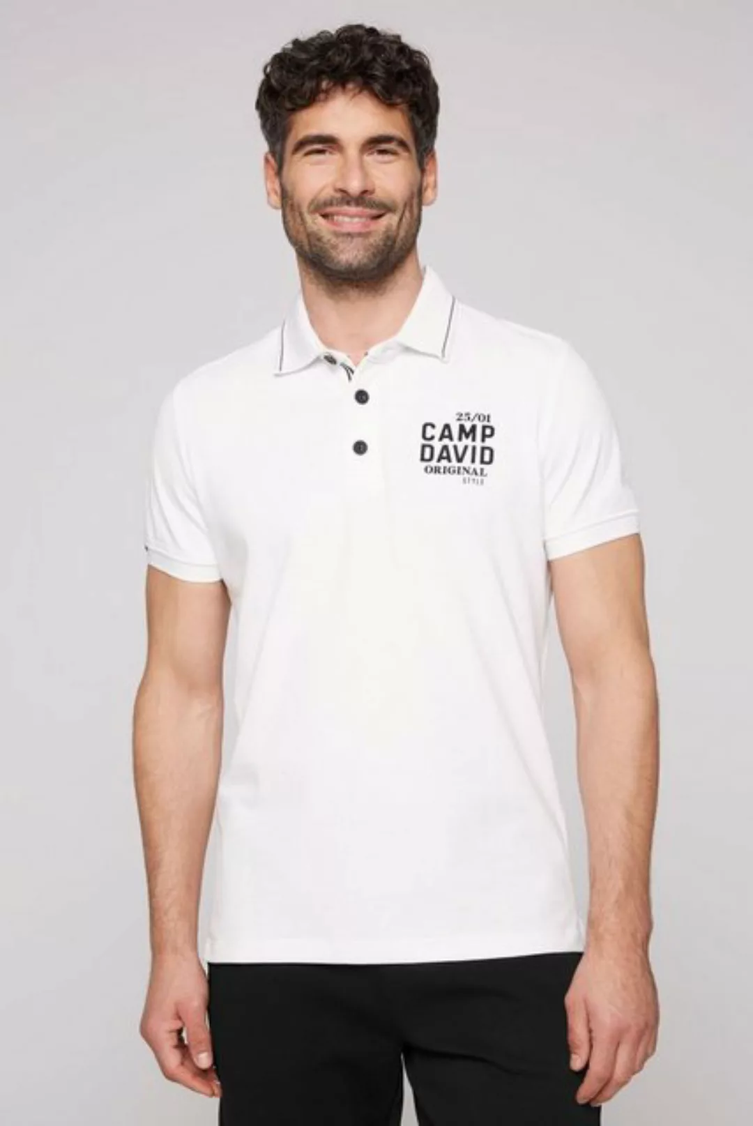 CAMP DAVID Poloshirt aus Baumwolle günstig online kaufen