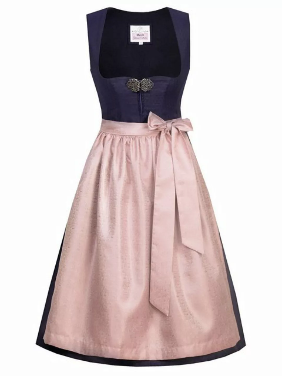 MarJo Trachtenkleid Midi Dirndl 2tlg. 65cm CODI nachtblau mauve günstig online kaufen