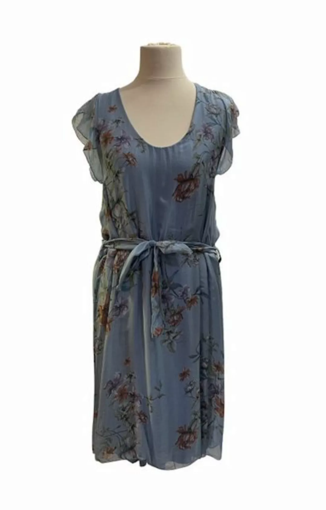 BZNA Sommerkleid Seidenkleid Sommer Herbst Kleid mit Blumen Muster günstig online kaufen