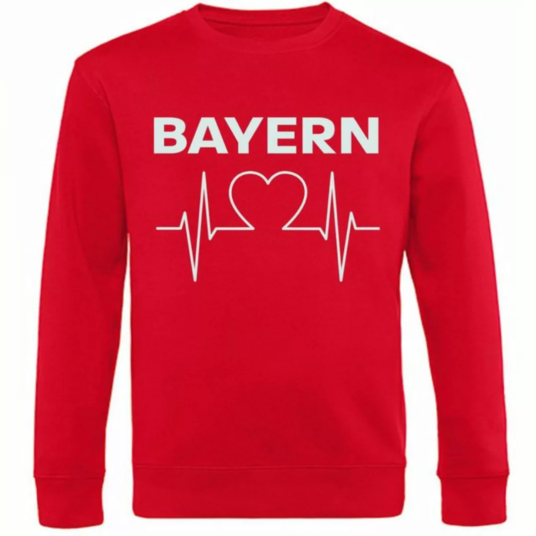 multifanshop Sweatshirt Bayern - Herzschlag - Pullover günstig online kaufen