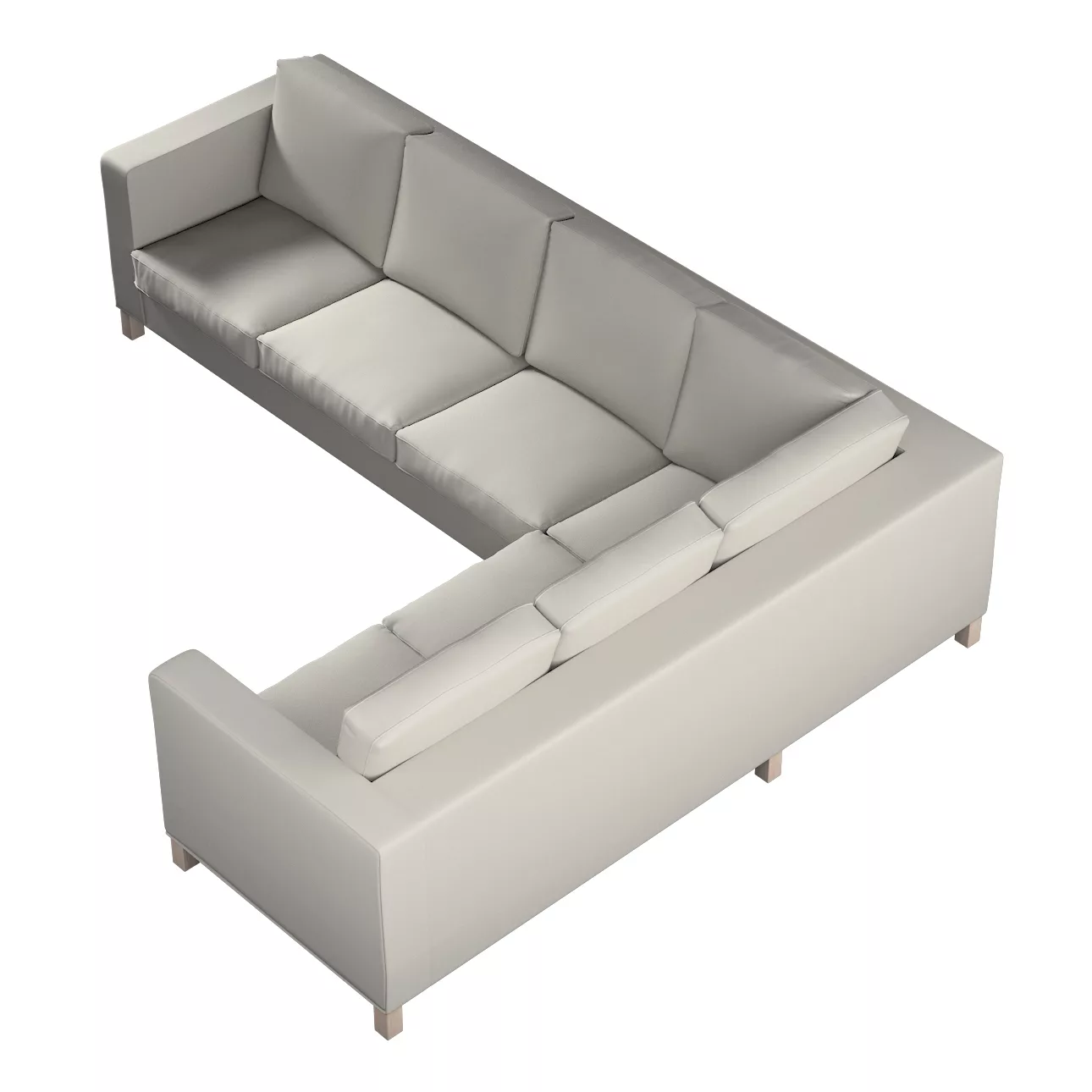 Bezug für Karlanda Sofa Ecke links, grau, 36cm x 30cm x 50cm, Living II (16 günstig online kaufen