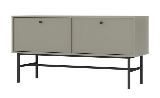 Furnix TV-Schrank Tonkin Sideboard mit zwei Türen - Metallbeine und Griffe günstig online kaufen