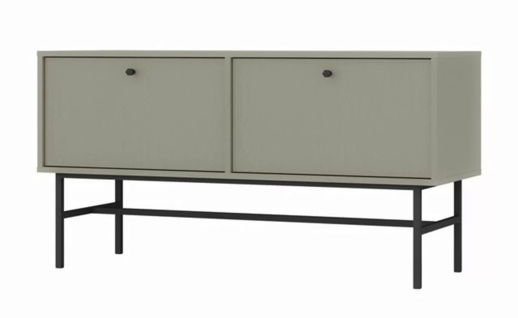 Furnix TV-Schrank Tonkin Sideboard mit zwei Türen - Metallbeine und Griffe günstig online kaufen