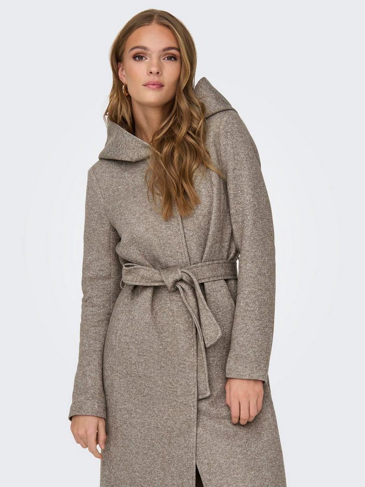 ONLY Langmantel ONLSEDONA LIGHT LONG BELT COAT OTW mit großer Kapuze günstig online kaufen