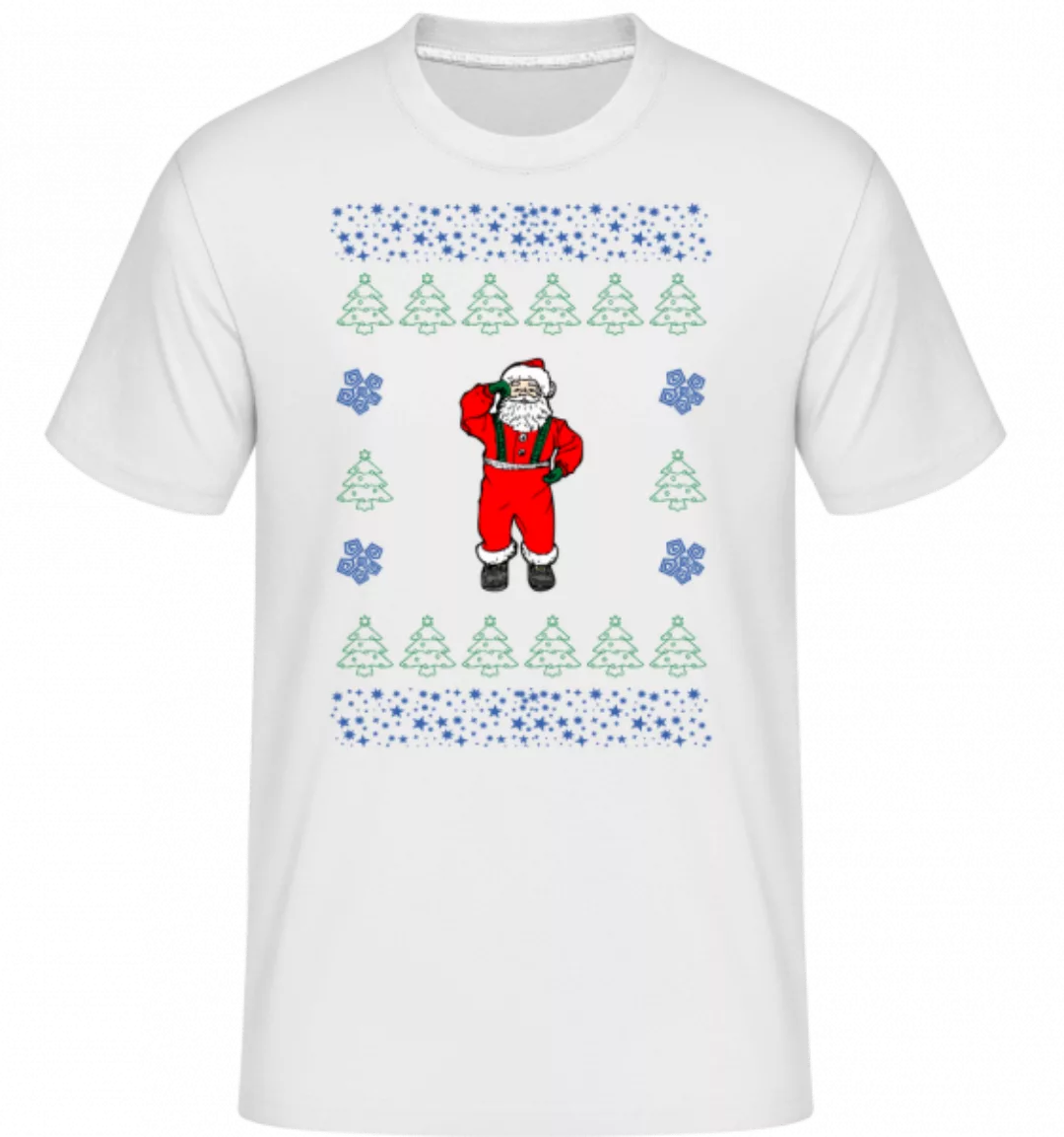 Weihnachtsmann Strickmuster · Shirtinator Männer T-Shirt günstig online kaufen