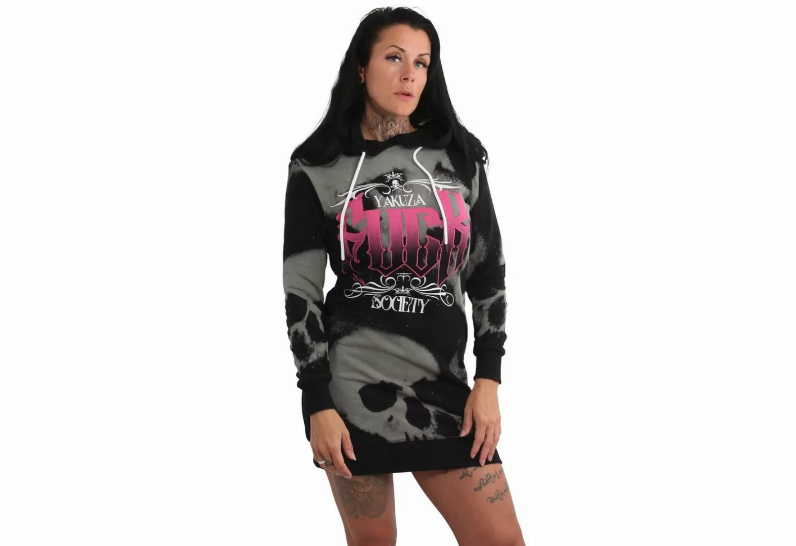 YAKUZA Sweatkleid Shadow Skull günstig online kaufen