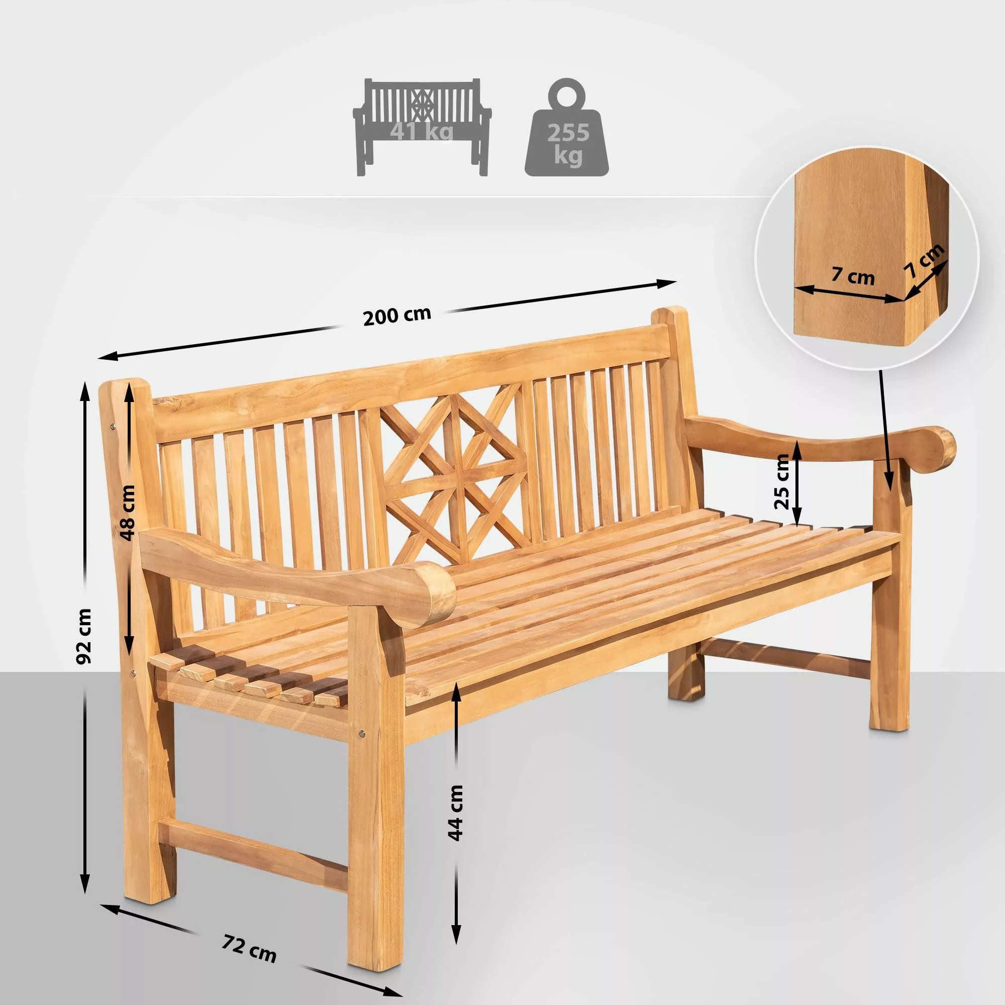 CLP Gartenbank Florida, Holzbank für den günstig online kaufen