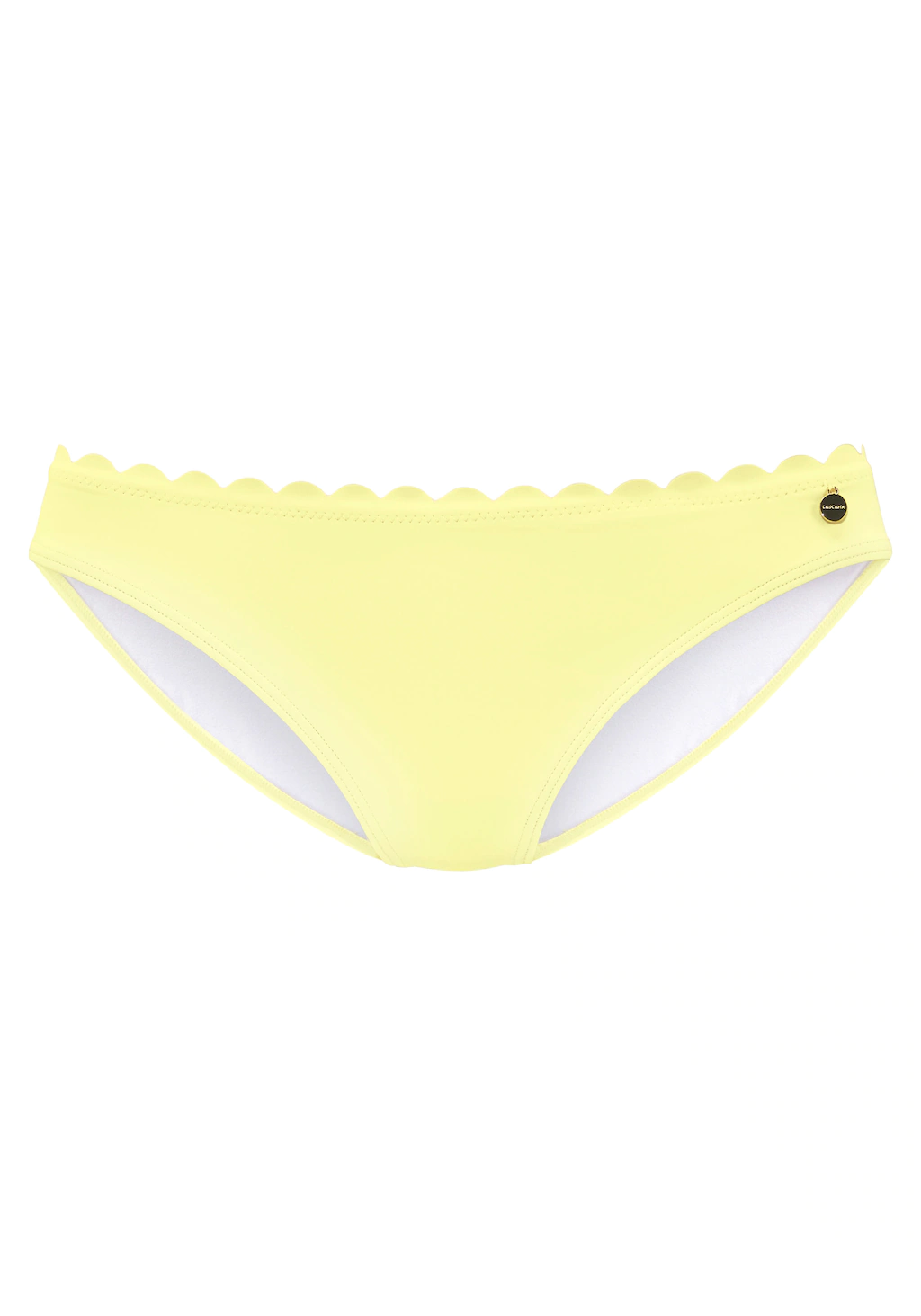LASCANA Bikini-Hose "Scallop", mit gelaserter Wellenkante günstig online kaufen