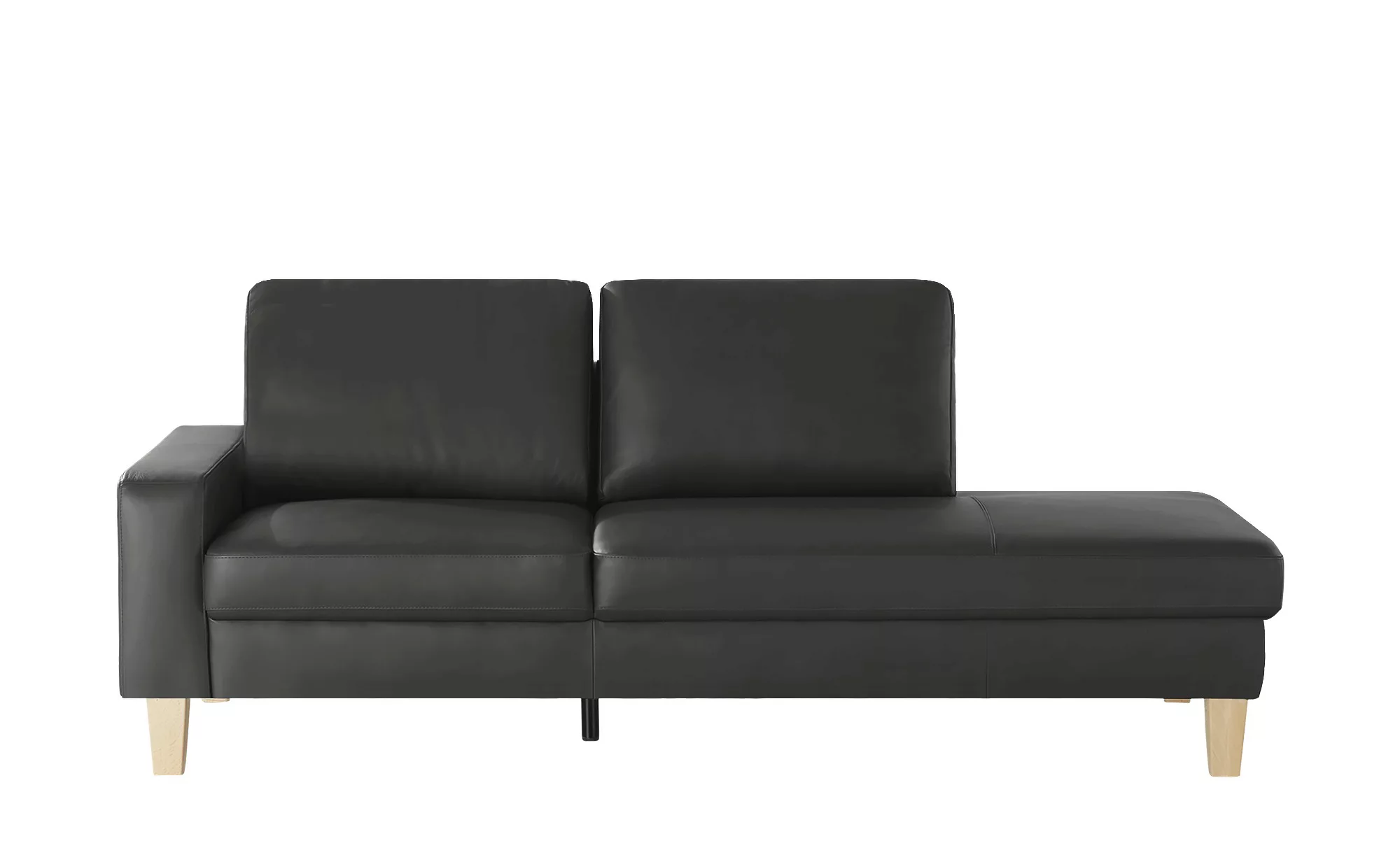 Recamiere  Bena - schwarz - 213 cm - 86 cm - 97 cm - Polstermöbel > Sofas > günstig online kaufen