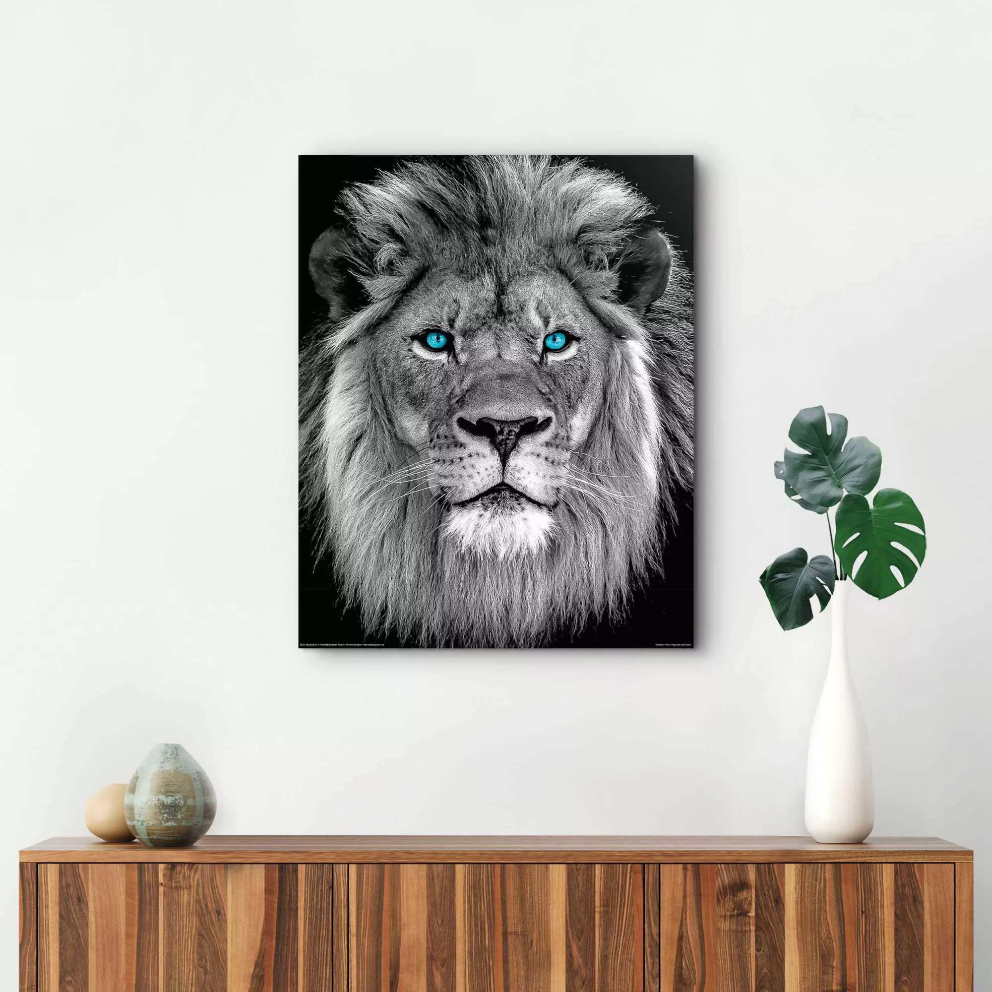Reinders Wandbild "Löwe mit blaue Augen" günstig online kaufen