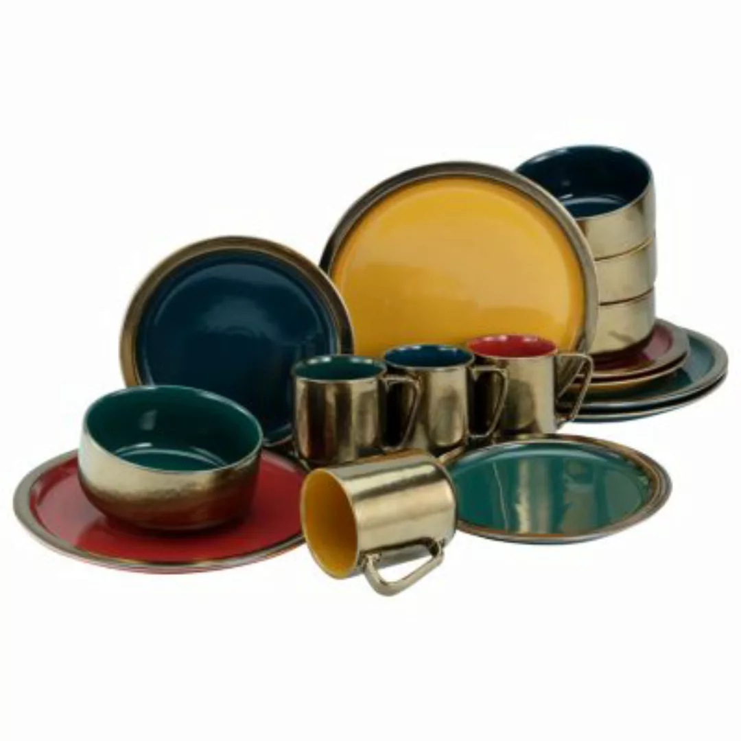 Creatable Kombiservice Rustikal Collection Steinzeug mehrfarbig günstig online kaufen