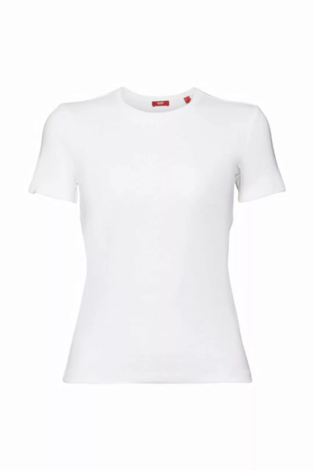 Esprit T-Shirt T-Shirt aus Baumwolljersey mit Rundhalsausschnitt (1-tlg) günstig online kaufen