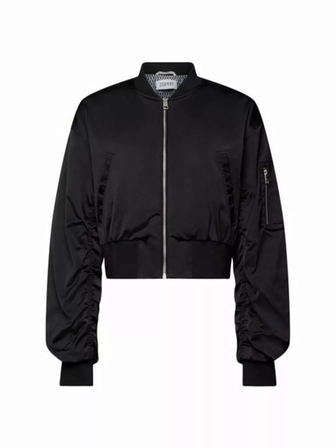 Esprit Bomberjacke Satin-Bomberjacke in Cropped-Länge günstig online kaufen