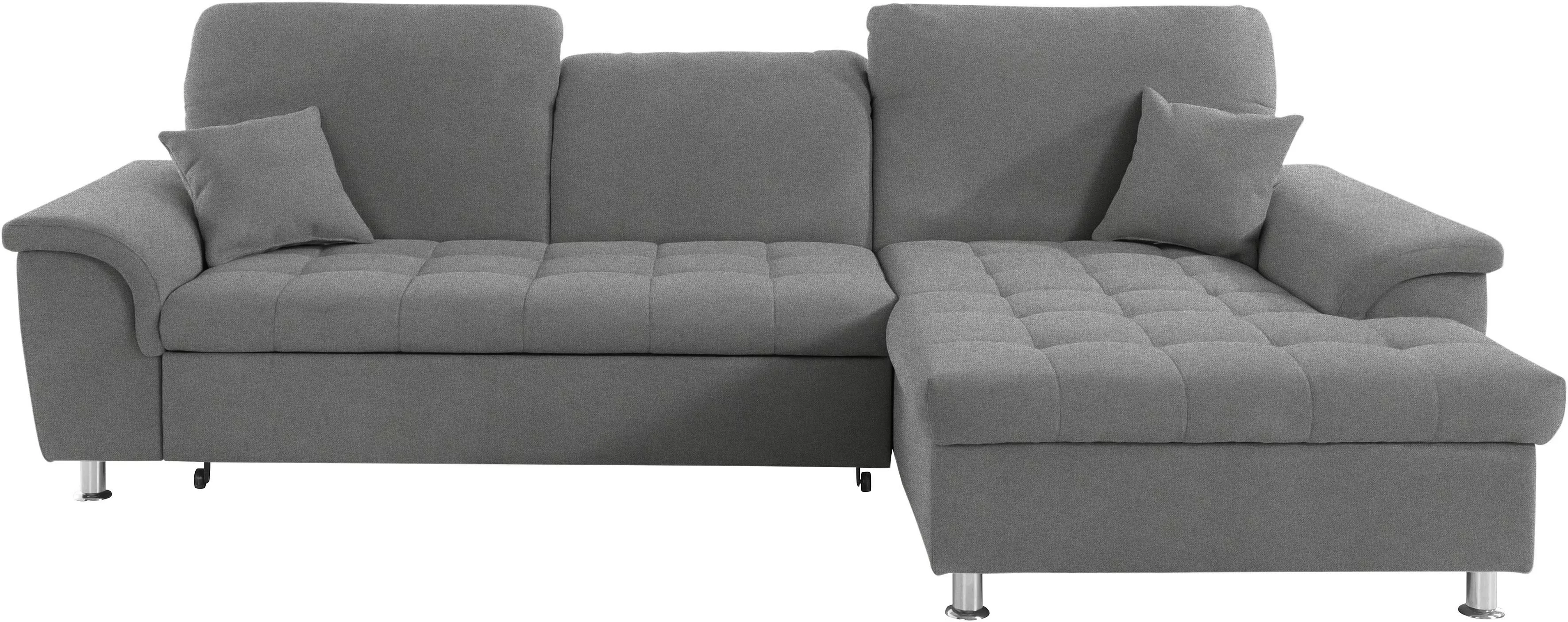 DOMO collection Ecksofa Franzi L-Form, wahlweise mit Kopfteilverstellung (d günstig online kaufen