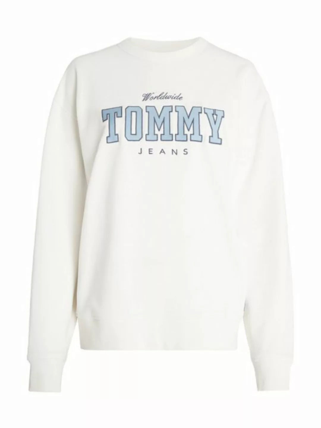 Tommy Jeans Sweatshirt TJW RLX VARSITY LUXE CREW mit gesticktem Logoschrift günstig online kaufen