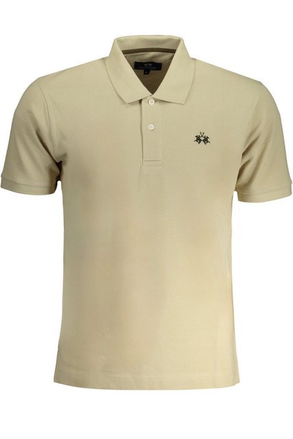 La Martina Poloshirt Beiges Herren Polo Kurzarm mit Stickerei & Logo günstig online kaufen