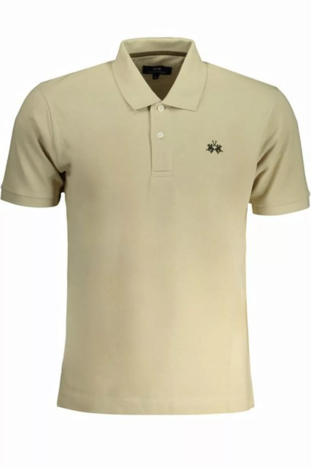 La Martina Poloshirt Beiges Herren Polo Kurzarm mit Stickerei & Logo günstig online kaufen