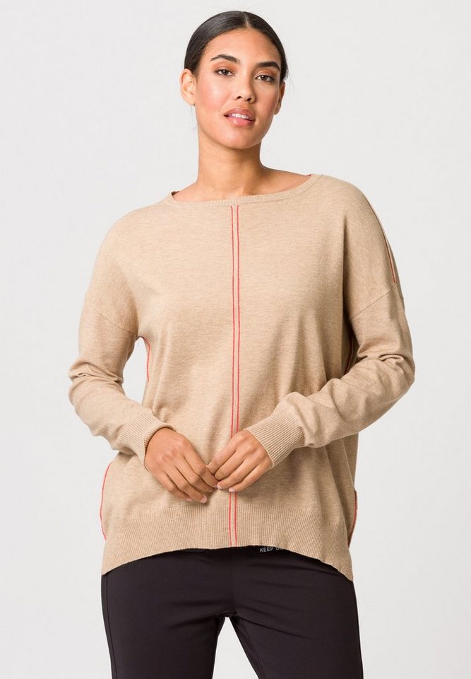 TUZZI Strickpullover mit feinen Kontrastdetails günstig online kaufen