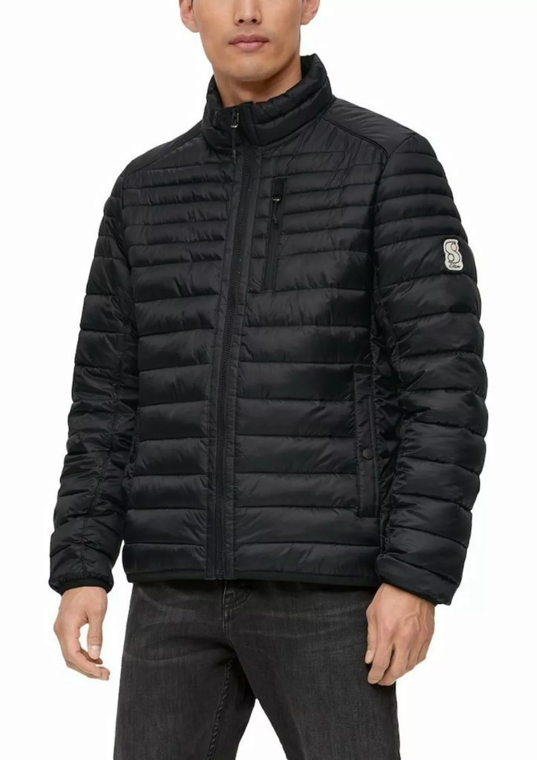 s.Oliver Allwetterjacke Steppjacke mit Stehkragen Paspel günstig online kaufen