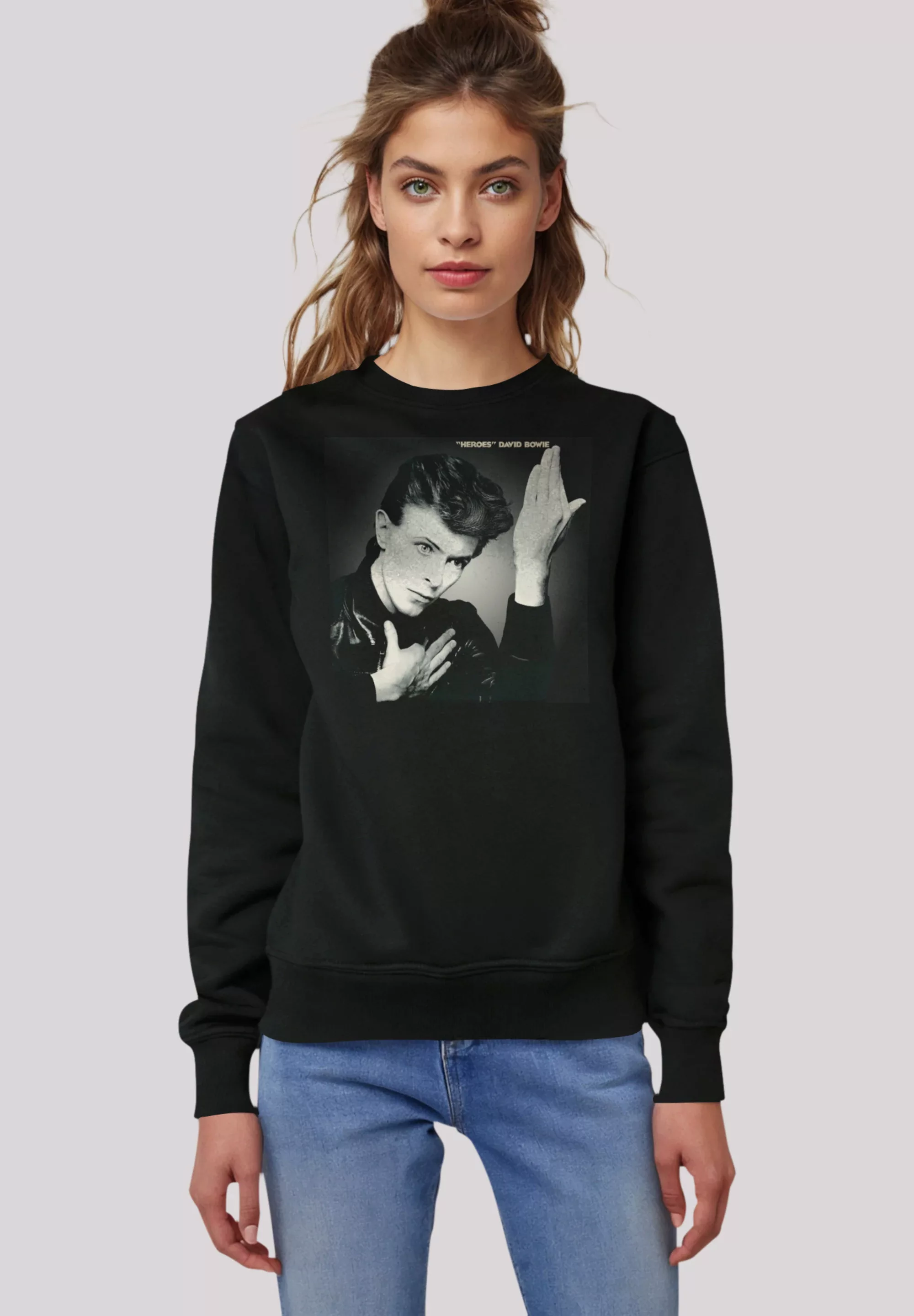 F4NT4STIC Sweatshirt "David Bowie Heroes Album Cover", Premium Qualität günstig online kaufen